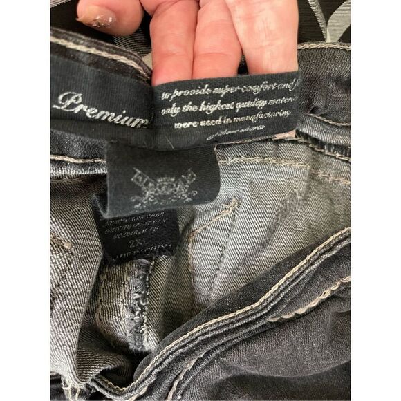 Iris Premium Dark Gray Low-Rise Straight-Leg Jeans Size 2XL - Picture 5 of 6